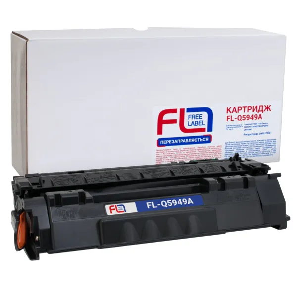 Картридж совместимый HP 49A (Q5949A) Free Label (FL-Q5949A)