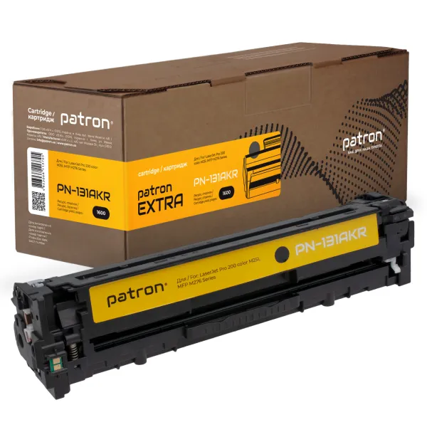 Картридж совместимый HP 131A (CF210A) черный Extra Patron (PN-131AKR)