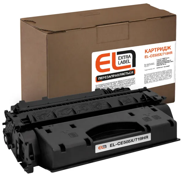 Картридж совместимый HP 05X (CE505X)/Canon 719 H Extra Label (EL-CE505X/719HR)