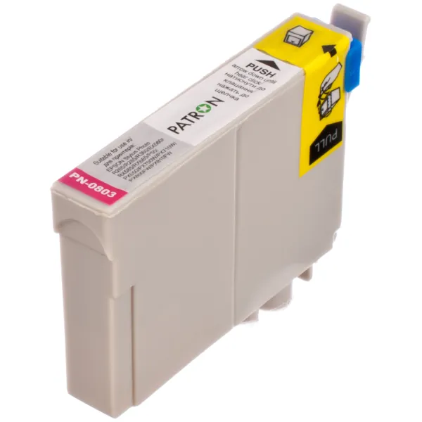 Картридж совместимый Epson T0803 (C13T08034010/C13T08034011) 460 стр, пурпурный Patron (PN-0803) - Фото 3