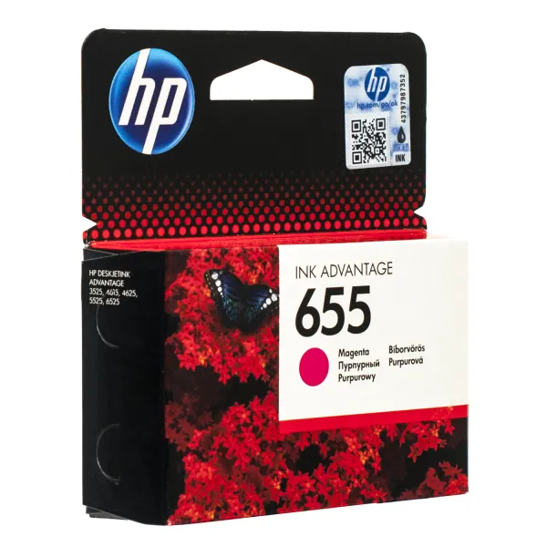 Картридж №655 600 стр, пурпурный HP (CZ111AE)