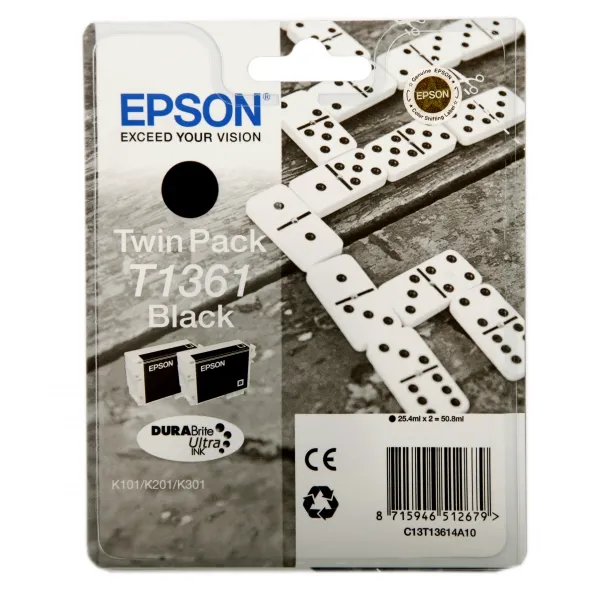 Комплект картриджей T13614A черный, 2 шт Epson (C13T13614A10)