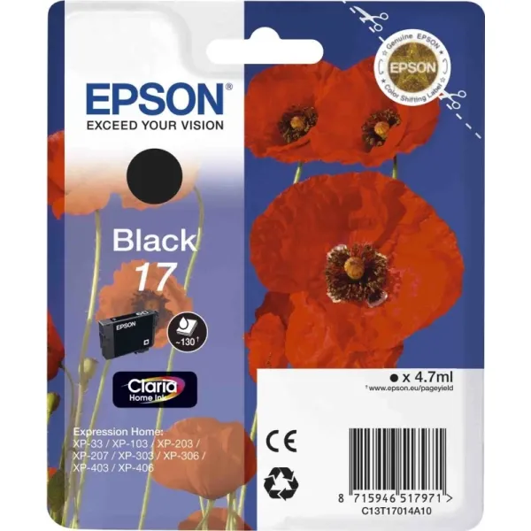 Картридж T17014A черный Epson (C13T17014A10)