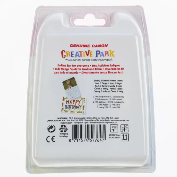 Комплект картридж PG-510 черный + картридж CL-511 цветной + бумага 50 л Canon (2970B017) - Фото 3