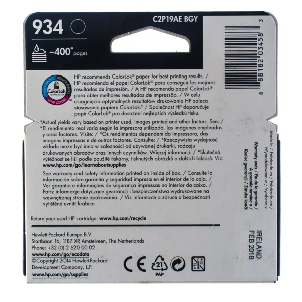 Картридж №934 400 стр, черный HP (C2P19AE) - Фото 4