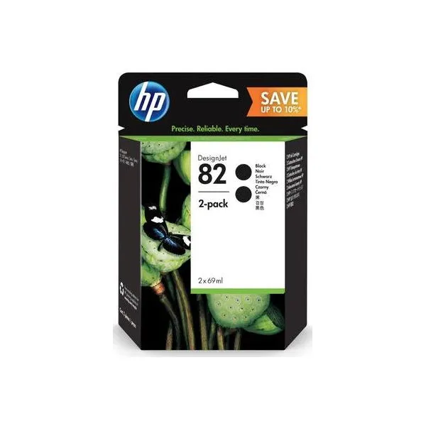 Комплект картриджей №82 (CH565A) черный, 2 шт HP (P2V34A)