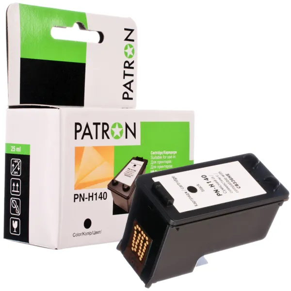Картридж совместимый HP 140XL (CB335HE/CB336HE) 1000 стр, черный Patron (PN-H140XL)