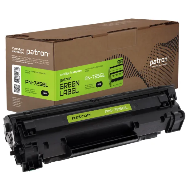 Картридж совместимый для MF3010, Canon 725 Green Label Patron (PN-725GL) - Фото 1 