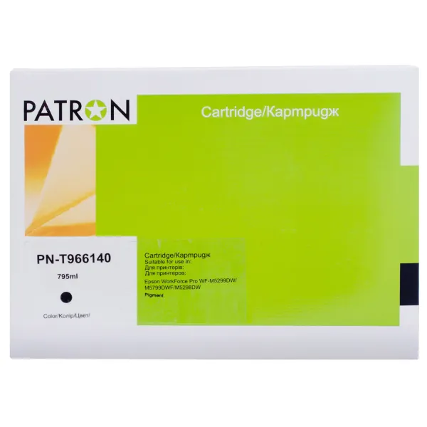 Картридж совместимый Epson T9661 XXL (C13T966140) 40K стр, черный Patron (PN-T966140)
