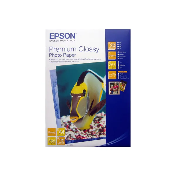 Фотобумага Premium Glossy А4, 20 л Epson (C13S041287)