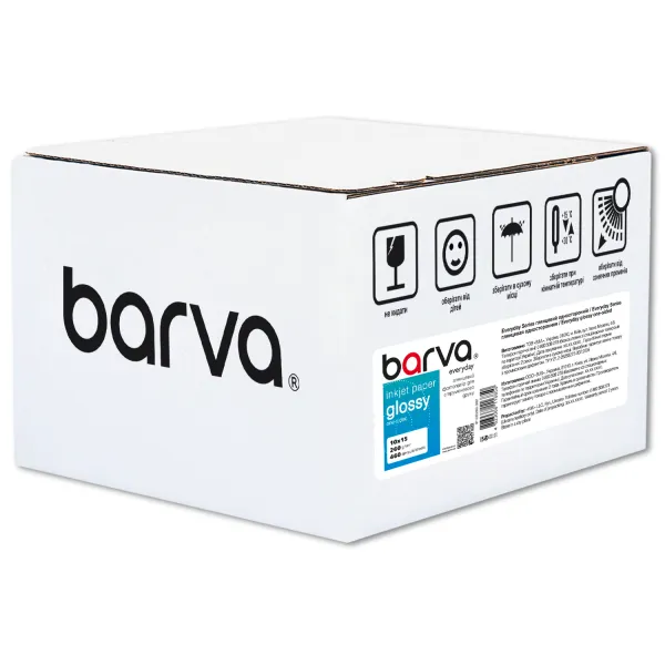 Фотобумага глянцевая 260 г/м2, 10x15 см, 460 л Everyday Barva (IP-CE260-302)