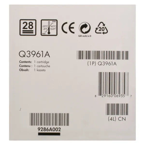 Картридж 122A блакитний HP (Q3961A) - Фото 2