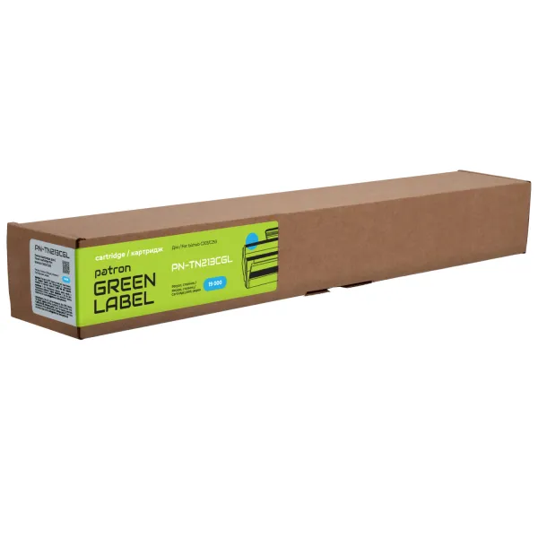 Тонер-картридж совместимый Konica Minolta TN213C голубой Green Label Patron (PN-TN213CGL)