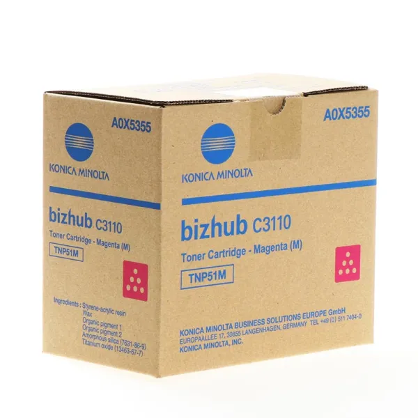 Тонер-картридж TNP-51M пурпурный Konica Minolta (A0X5355)