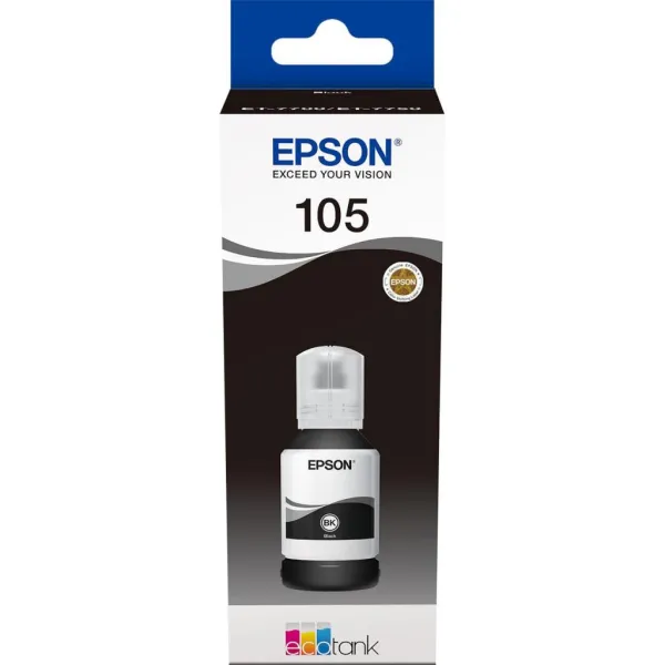 Чернила 105 черные, 140 мл Epson (C13T00Q140)