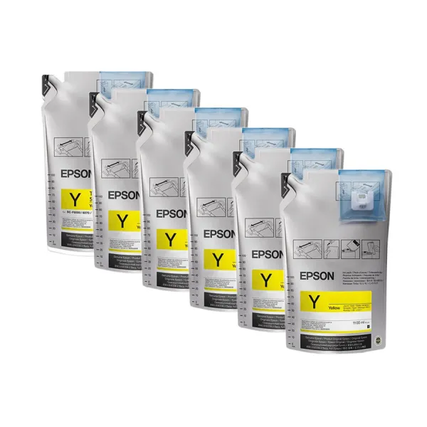 Чорнило UltraChrome SC-F6300 1100мл x 6шт, жовті Epson (C13T46D440)