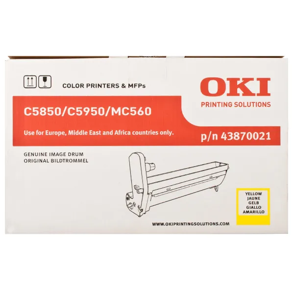 Драм-картридж C5850_5950 желтый Oki (43870021) - Фото 3