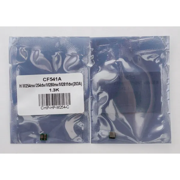 Чип HP LJ M254, CF541A 1,3K, голубой Everprint (CHIP-HP-M254-C) - Фото 2