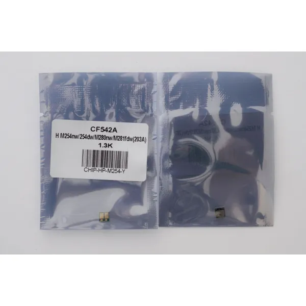 Чип HP LJ M254, CF542A 1,3K, жовтий Everprint (CHIP-HP-M254-Y) - Фото 2