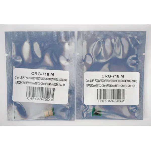 Чип Canon 718 2,9K, пурпурный Everprint (CHIP-CAN-7200-M) - Фото 2