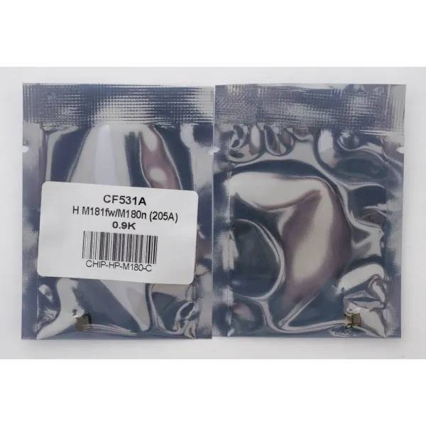 Чип HP LJ M180, CF531A 0,9K, голубой Everprint (CHIP-HP-M180-C) - Фото 2