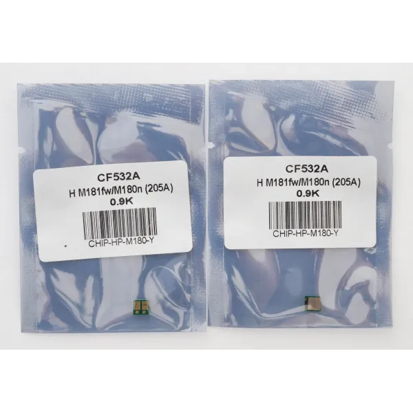 Чип HP LJ M180, CF532A 0,9K, желтый Everprint (CHIP-HP-M180-Y) - Фото 2
