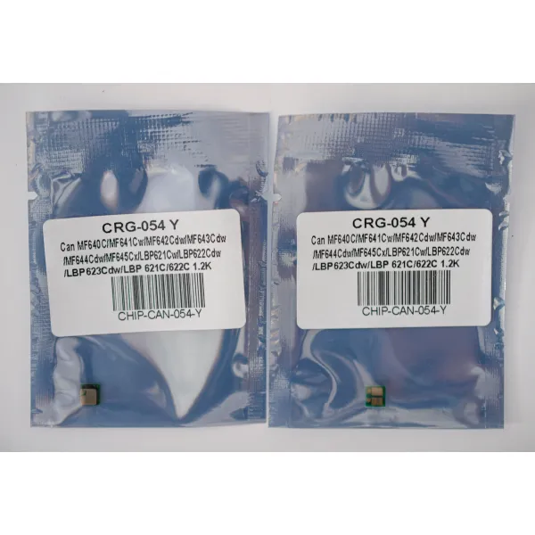 Чип Canon 054 1,2K, жовтий Everprint (CHIP-CAN-054-Y) - Фото 2