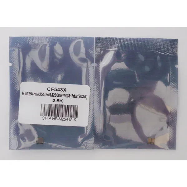 Чип HP LJ M254, CF543X 2,5K, пурпурный Everprint (CHIP-HP-M254-M-X) - Фото 2