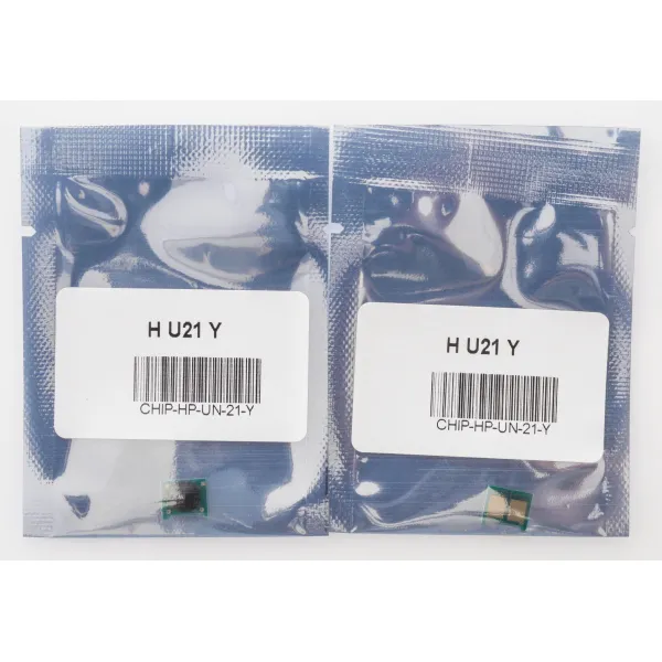 Чип HP LJ P1005/1505/1102/2035/M401/425 CLJ CP1215/1525/2020/M251/351/451/476 U21 универсальный, желтый Everprint (CHIP-HP-UN-U21-Y) - Фото 2