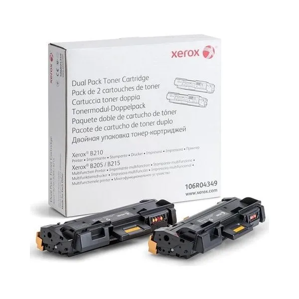 Тонер-картридж B205/B210, двойная упаковка Xerox (106R04349)