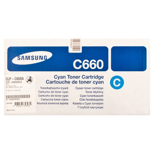 Тонер-картридж CLP-C660A голубой Samsung - Фото 3
