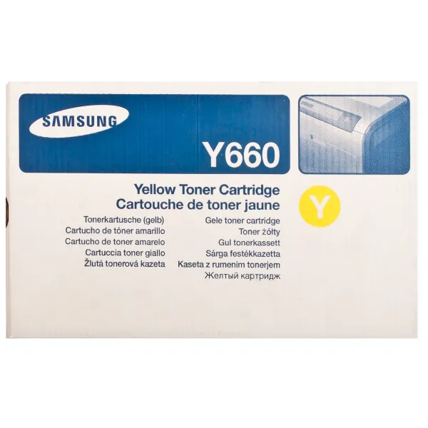 Тонер-картридж CLP-Y660B желтый Samsung (CLP-Y660B) - Фото 2