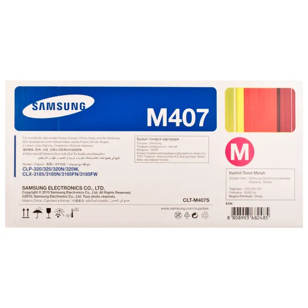 Тонер-картридж CLT-M407S пурпурный Samsung (SU266A) - Фото 4