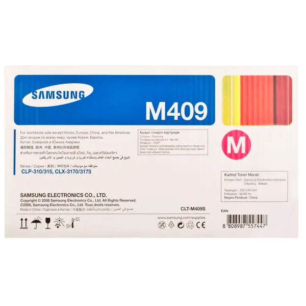 Тонер-картридж CLT-M409S пурпурный Samsung (SU274A) - Фото 2