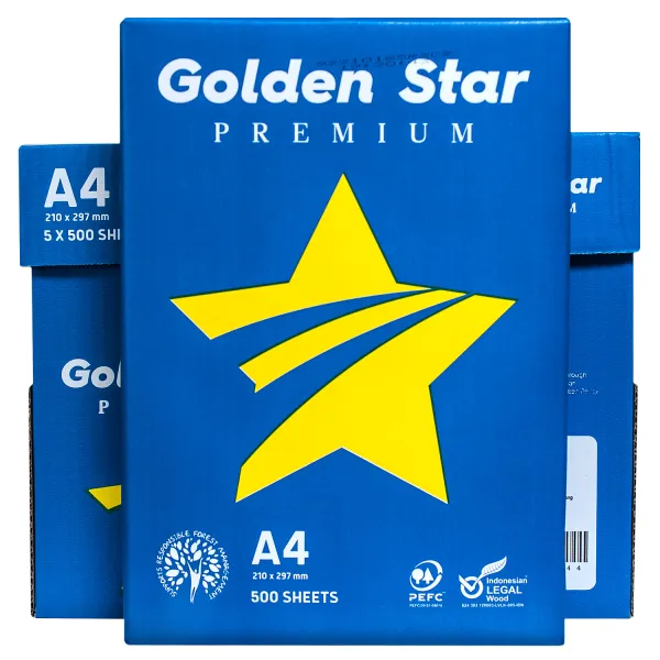 Бумага офисная А4, 75 г/м2, 500 л, класс С Golden Star IK (907502)