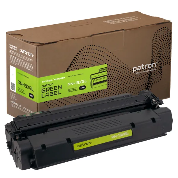 Картридж совместимый HP 13X (Q2613X) Green Label Patron (PN-13XGL)