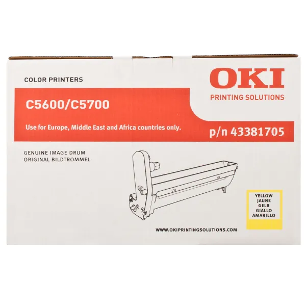 Драм-картридж C56_57 желтый Oki (43381705) - Фото 5