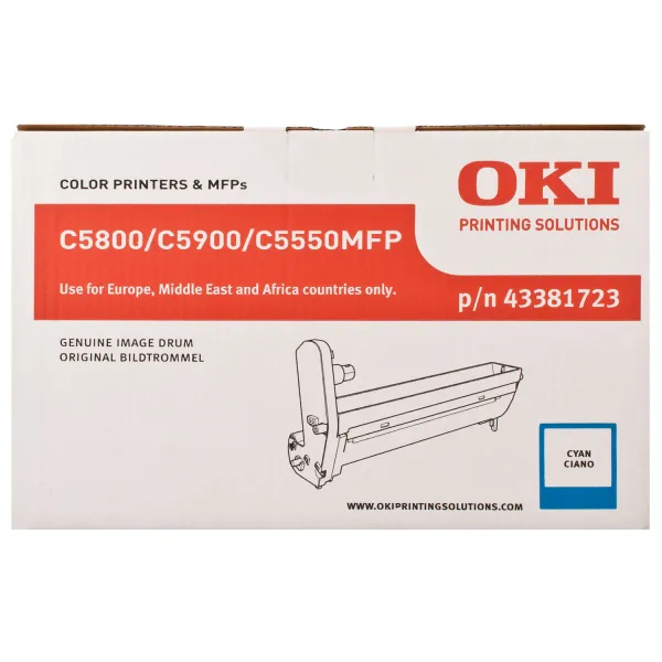 Драм-картридж C58_59 блакитний Oki (43381723) - Фото 2