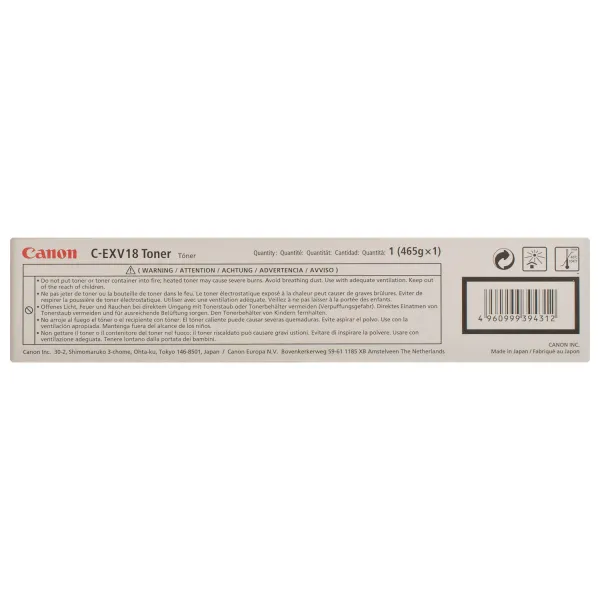 Тонер-картридж C-EXV18 черный Canon (0386B002) - Фото 4