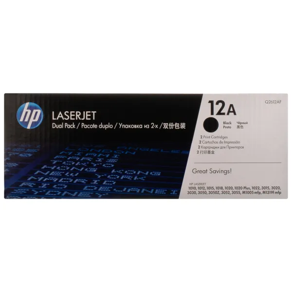 Картридж 12A чорний HP (Q2612AD/Q2612AF) - Фото 3
