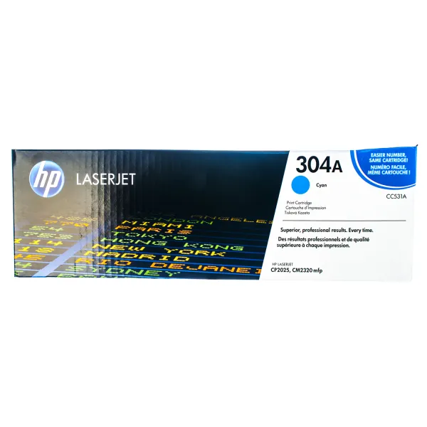 Картридж 304A голубой HP (CC531A) - Фото 5