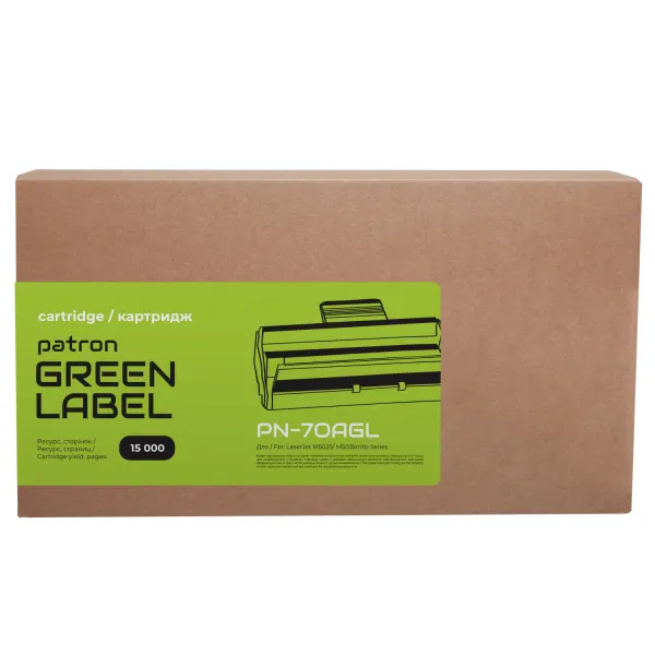 Картридж совместимый HP 70A (Q7570A) Green Label Patron (PN-70AGL) - Фото 3