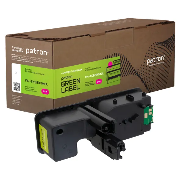 Тонер-картридж совместимый Kyocera Mita TK-5230M пурпурный Green Label Patron (PN-TK5230MGL)