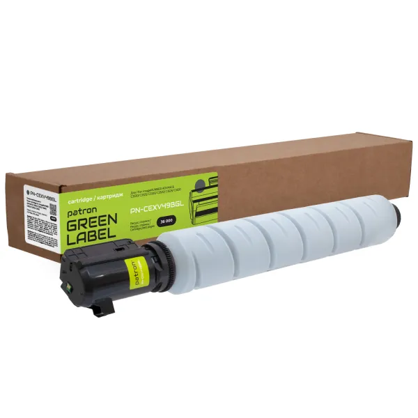 Тонер-картридж совместимый Canon C-EXV49 черный Green Label Patron (PN-CEXV49BGL)