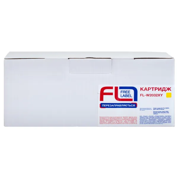 Картридж совместимый HP 415X (W2032X) желтый, версия без чипа Free Label (FL-W2032XY) - Фото 3