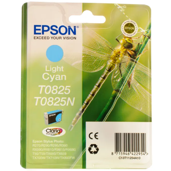 Картридж T08254A/T11254A светло-голубой Epson (C13T11254A) - Фото 2