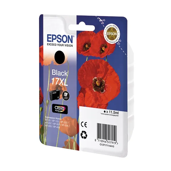 Картридж T17114A черный Epson (C13T17114A10)