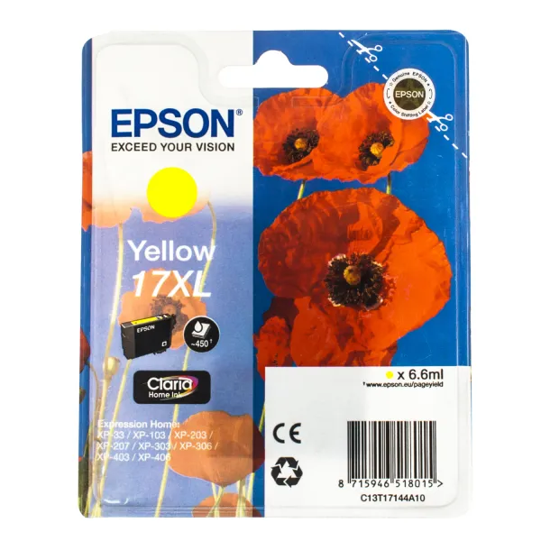 Картридж T17144A желтый Epson (C13T17144A10)