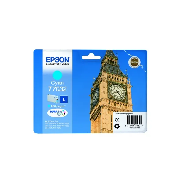 Картридж C13T70324010 голубой Epson L