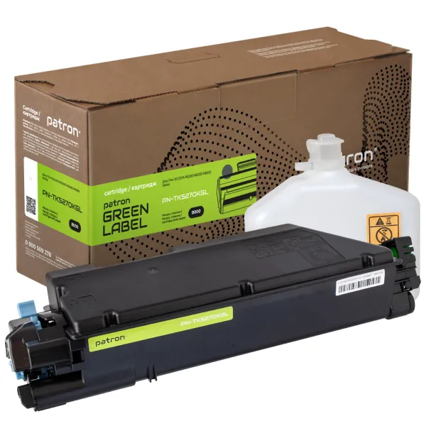 Тонер-картридж совместимый Kyocera Mita TK-5270K черный Green Label Patron (PN-TK5270KGL)